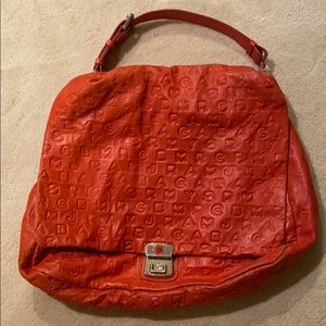 Marc Jacob leather bag with some wear.